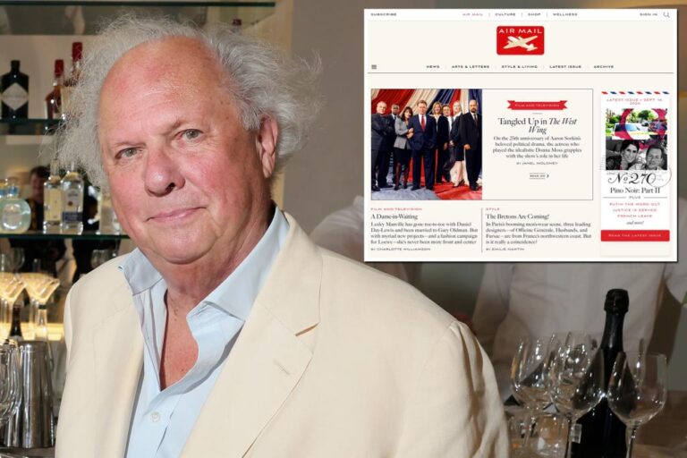 Former Vanity Fair editor Graydon Carter's popular news site Air Mail is reportedly up for sale


