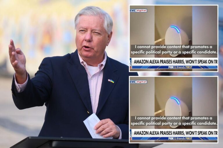 Lindsey Graham Attacks Amazon Over Alexa's Pro-Harris Bias, Demands Answers

